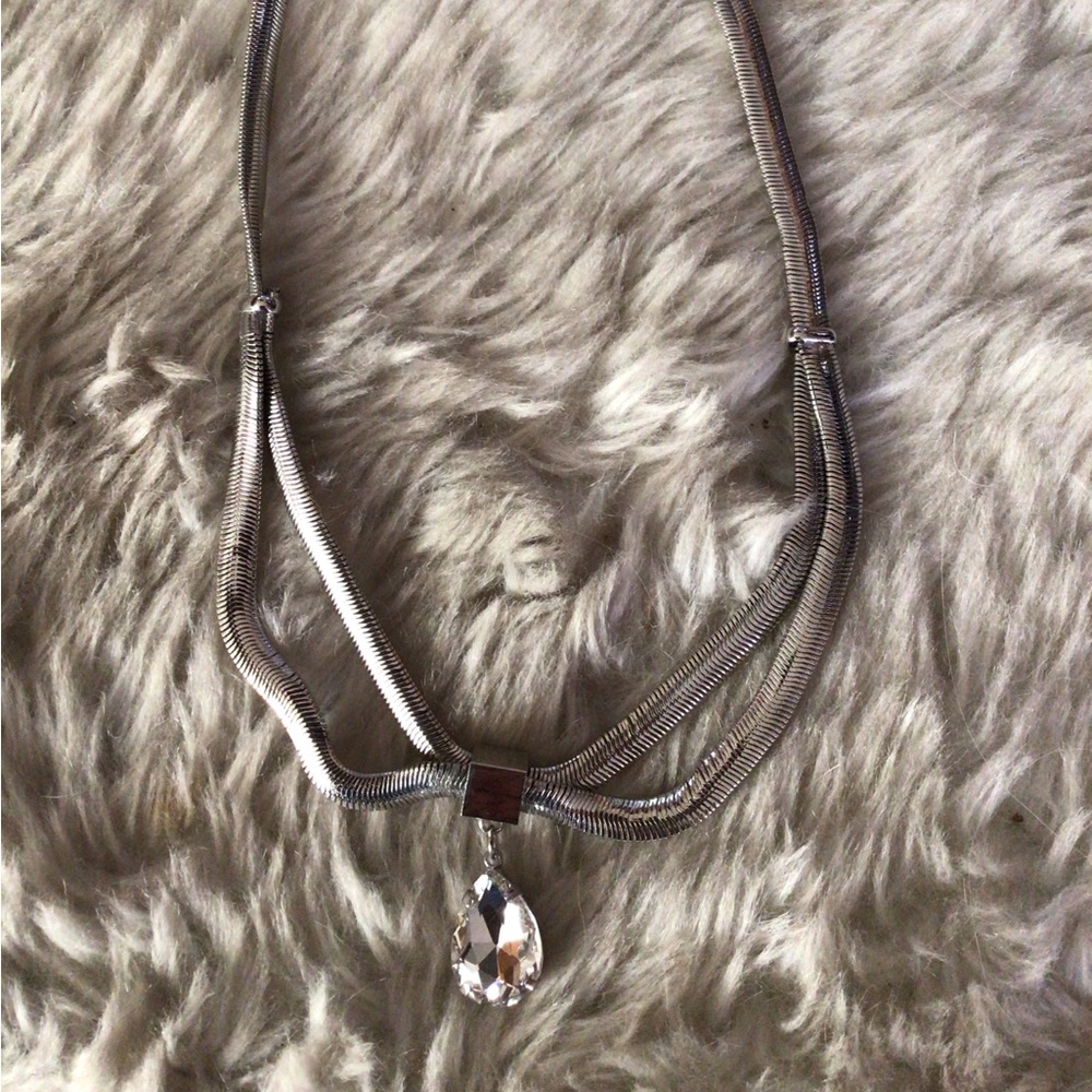 SALE ! Petit Moments snake chain chandelier pendant necklace